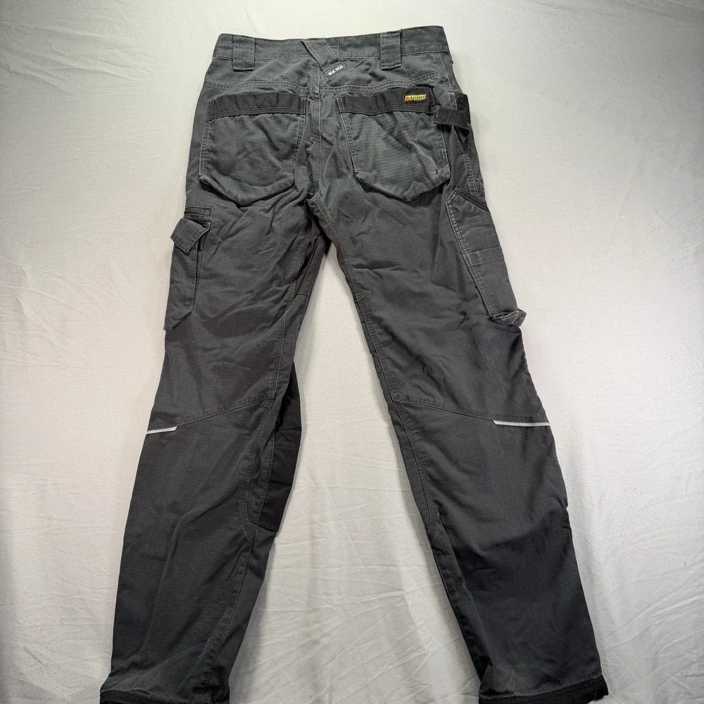 Blaklader Work Pants Mens 30x34 Black Cargo Ripstop BLK 1959 Workwear